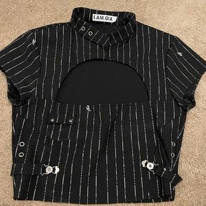 I.AM.GIA Fran Pinstripe Top